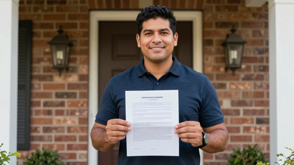 Landlord serving eviction notice
