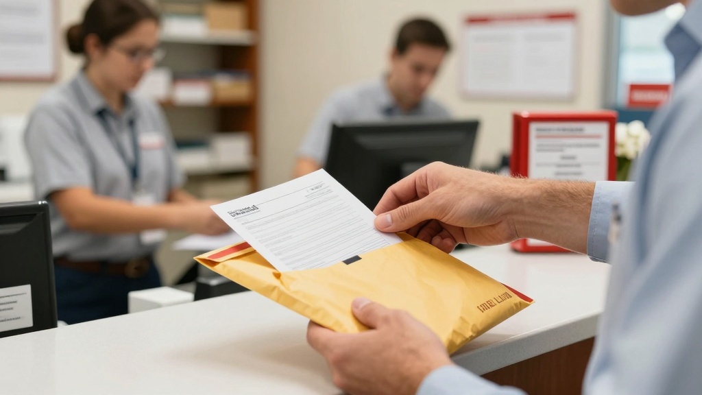 Landlord mailing eviction notice