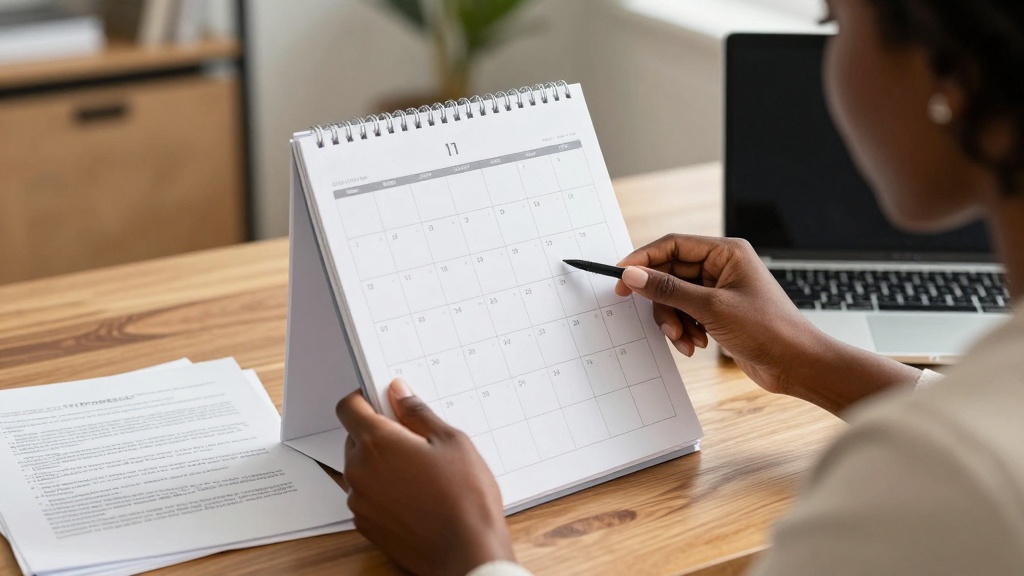 Landlord checking eviction notice timeline