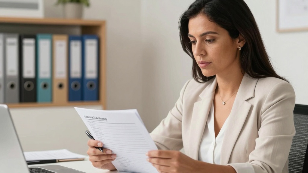 Landlord reviewing eviction checklist