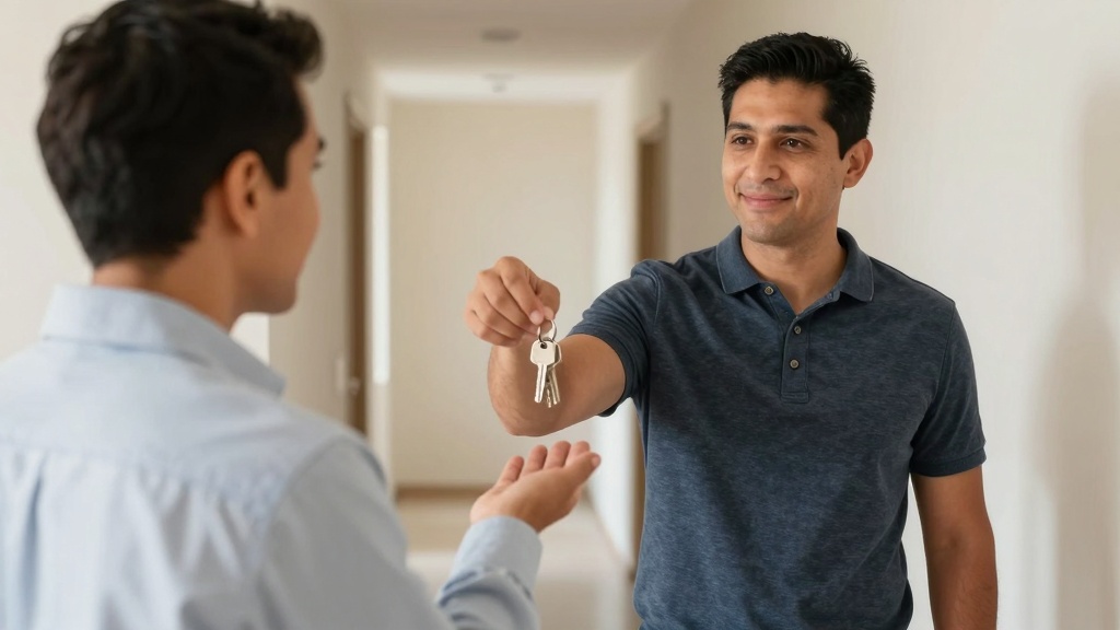 Tenant returning keys after move out