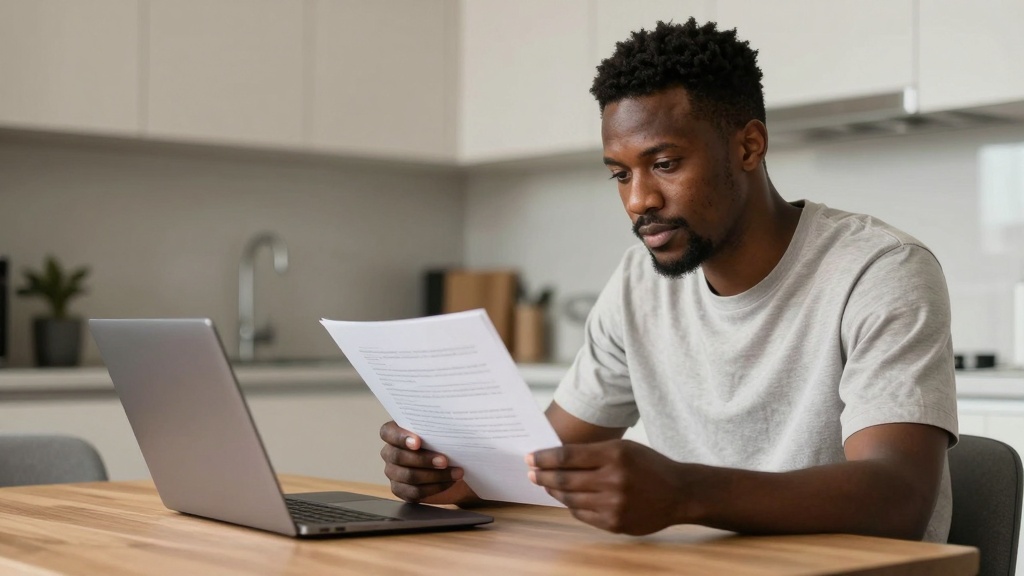 Tenant reviewing state rental laws