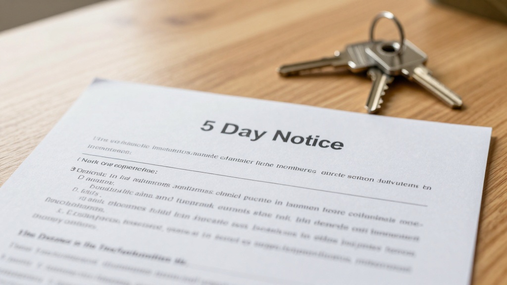 5 day eviction notice document