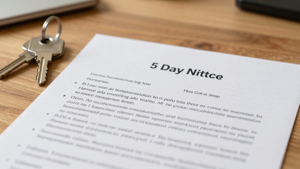 5 day eviction notice document