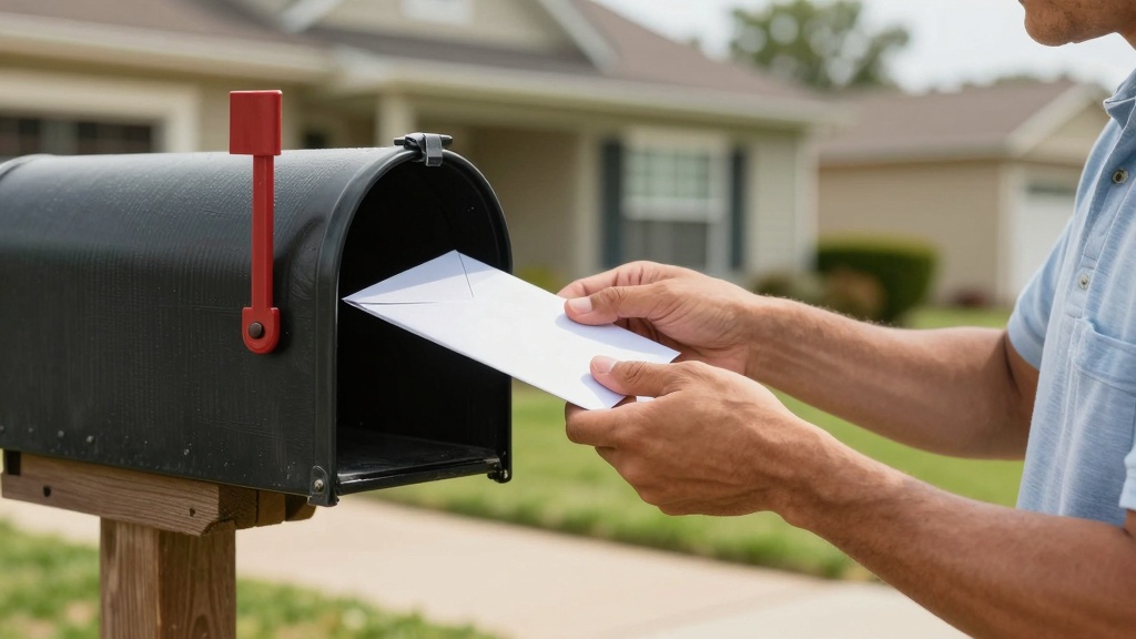 Landlord mailing eviction notice
