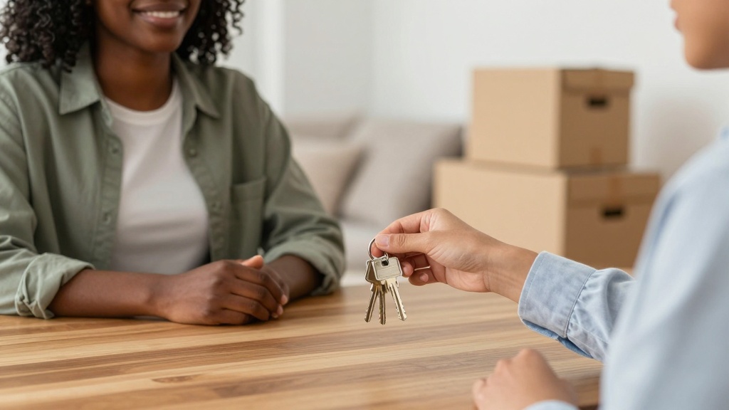 Tenant returning keys to landlord