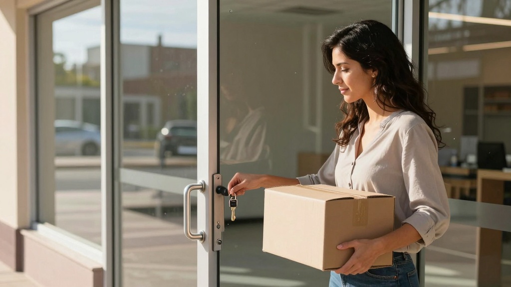 After signing: tenant entering new commercial space