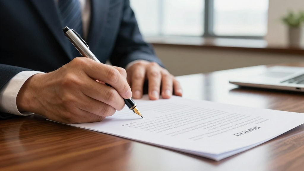 Signing a valid business loan contract