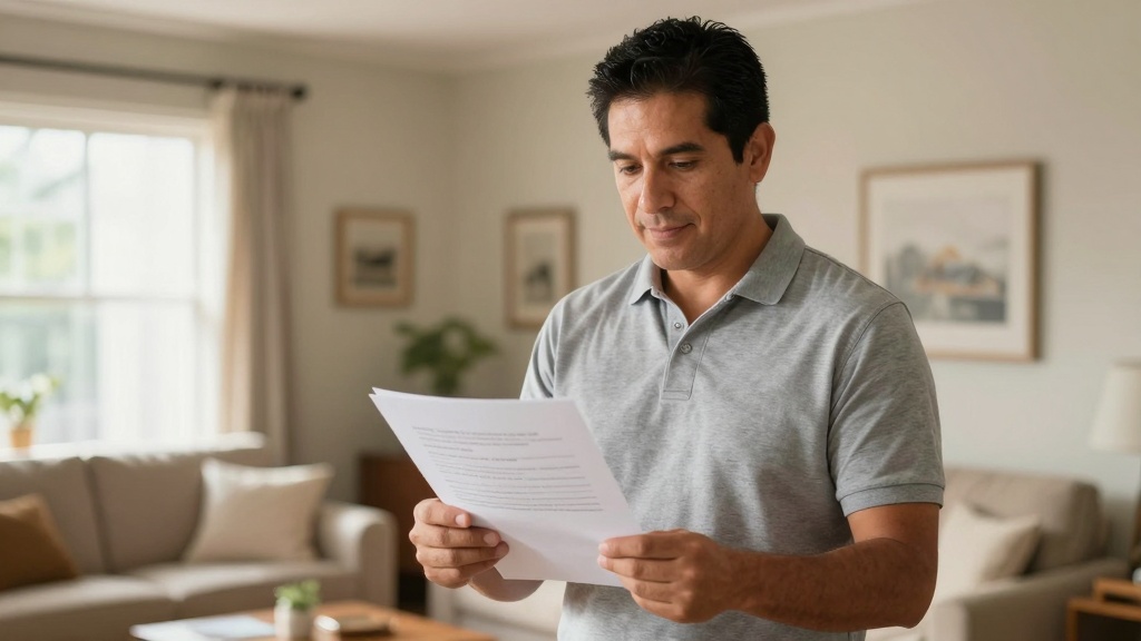 California eviction notice: landlord reviewing document