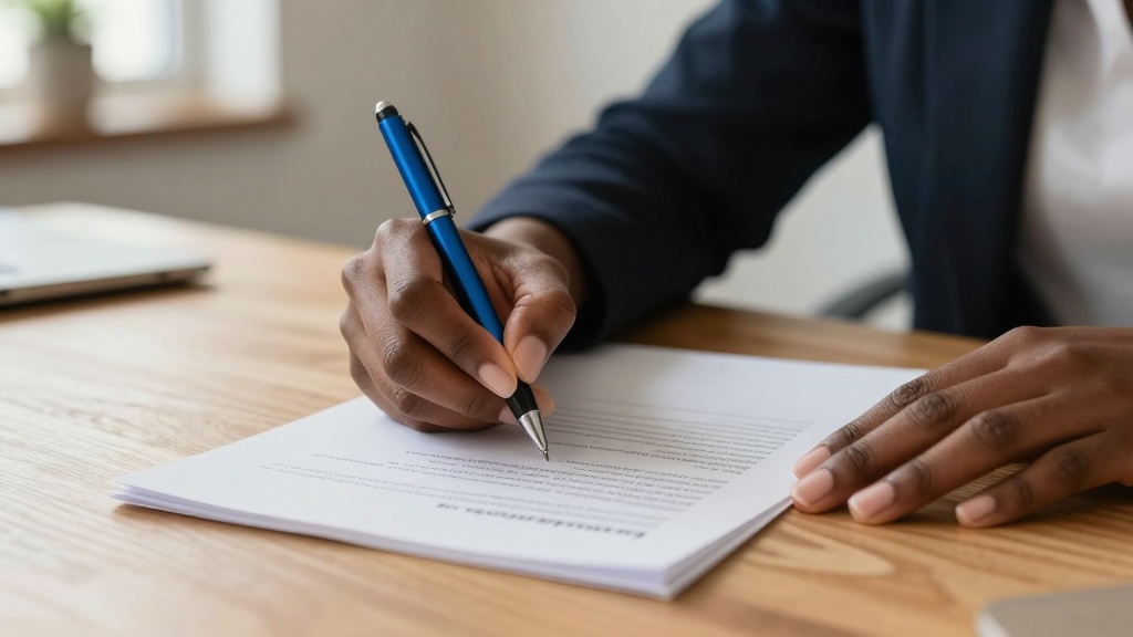 Signing a car payment agreement