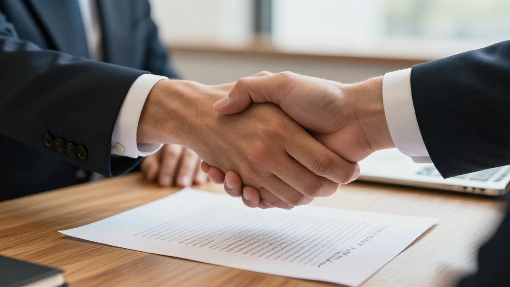 Catering contract validity: handshake agreement