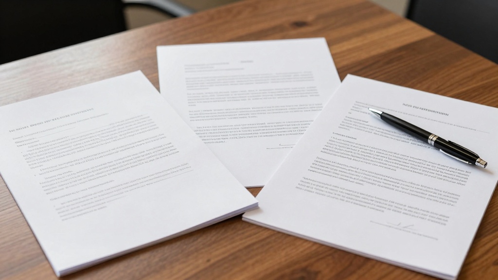 Colorado eviction notice types: different legal forms on a desk