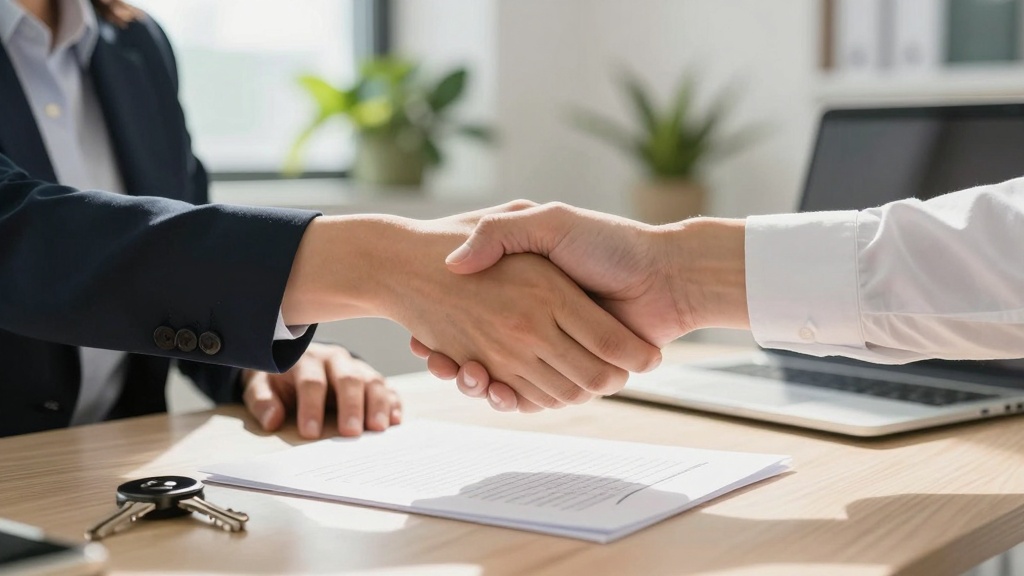 Finalizing commercial lease: handshake and signing