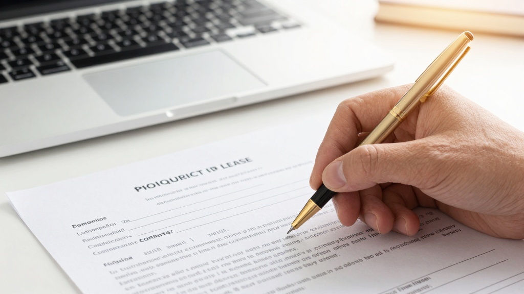 Landlord consent form: signing document