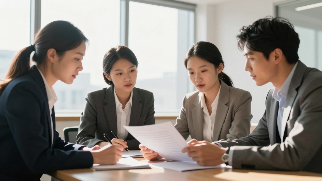 Commercial sublease agreement: team reviewing document