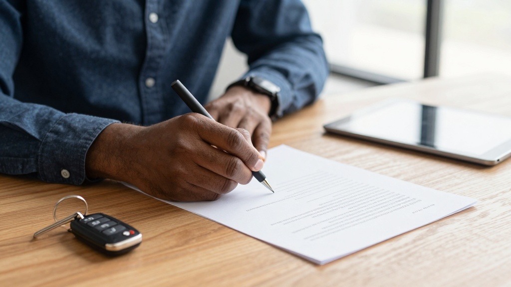 Equipment rental agreement: person signing contract