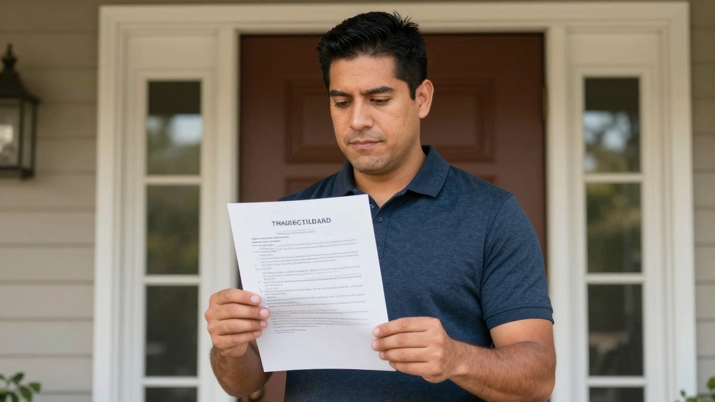 Texas eviction notice: landlord serving document