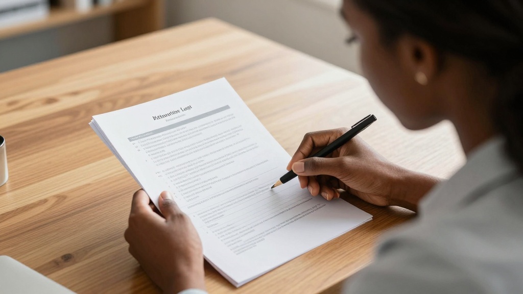 Landlord reviewing eviction notice types