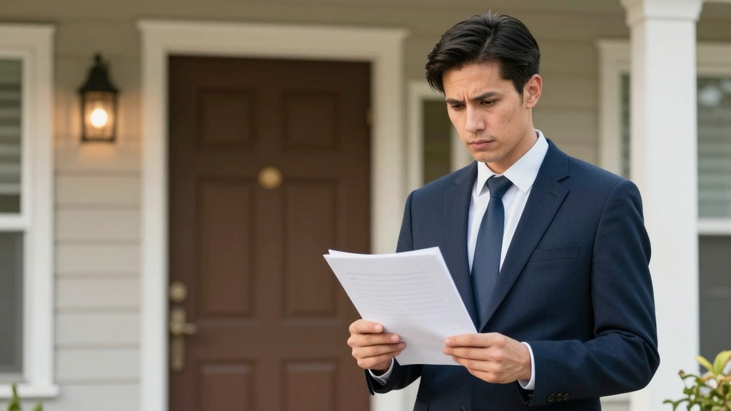 Landlord serving eviction notice