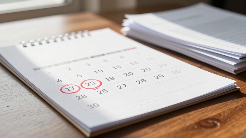 Eviction notice timeline calendar