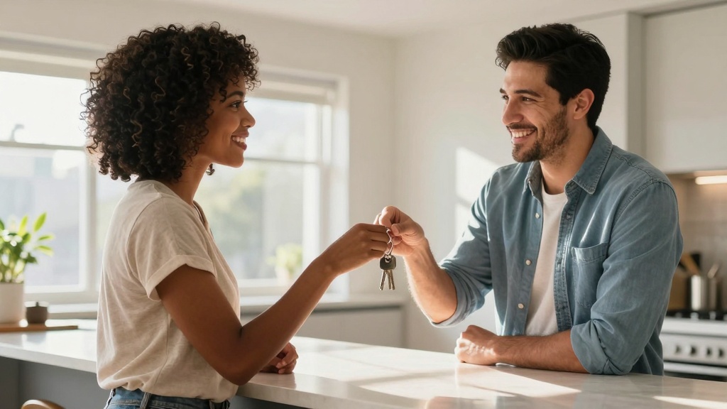 Florida lease agreement: key exchange between landlord and tenant