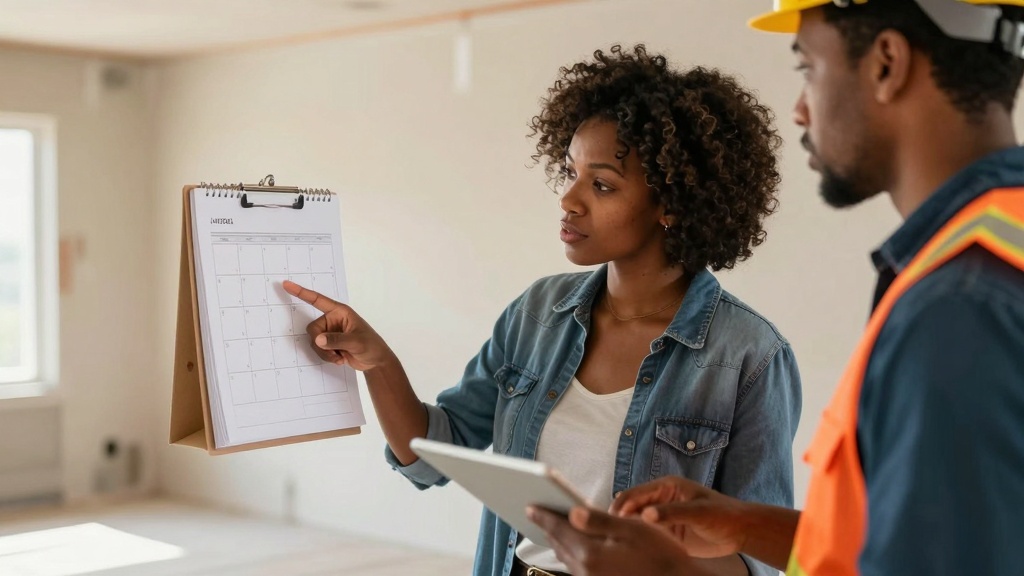 Scheduling construction project kickoff