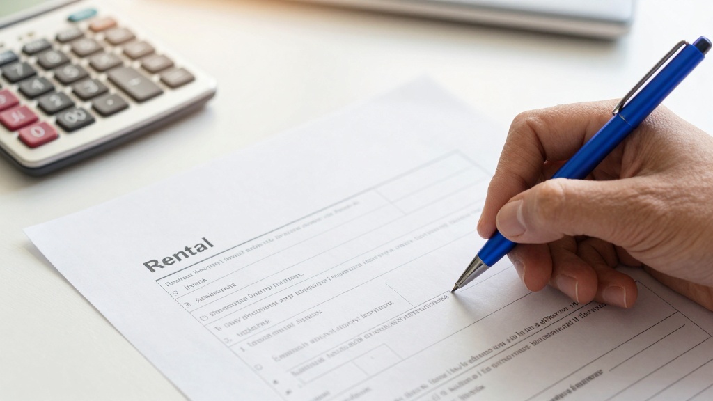 House rental application: filling out form details