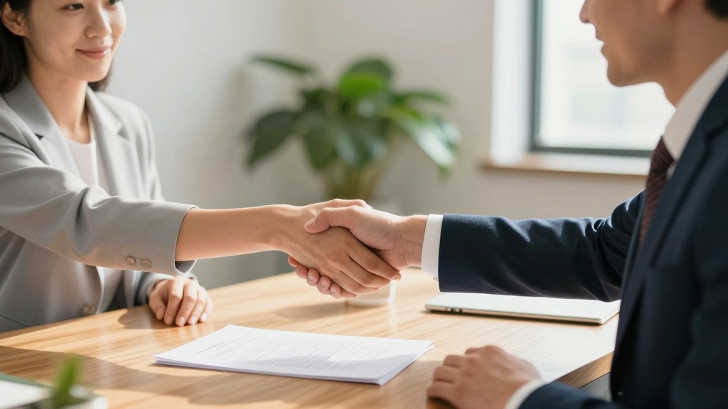 Signing independent contractor agreement: successful partnership