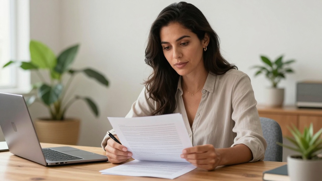 Tenant reviewing landlord verification letter