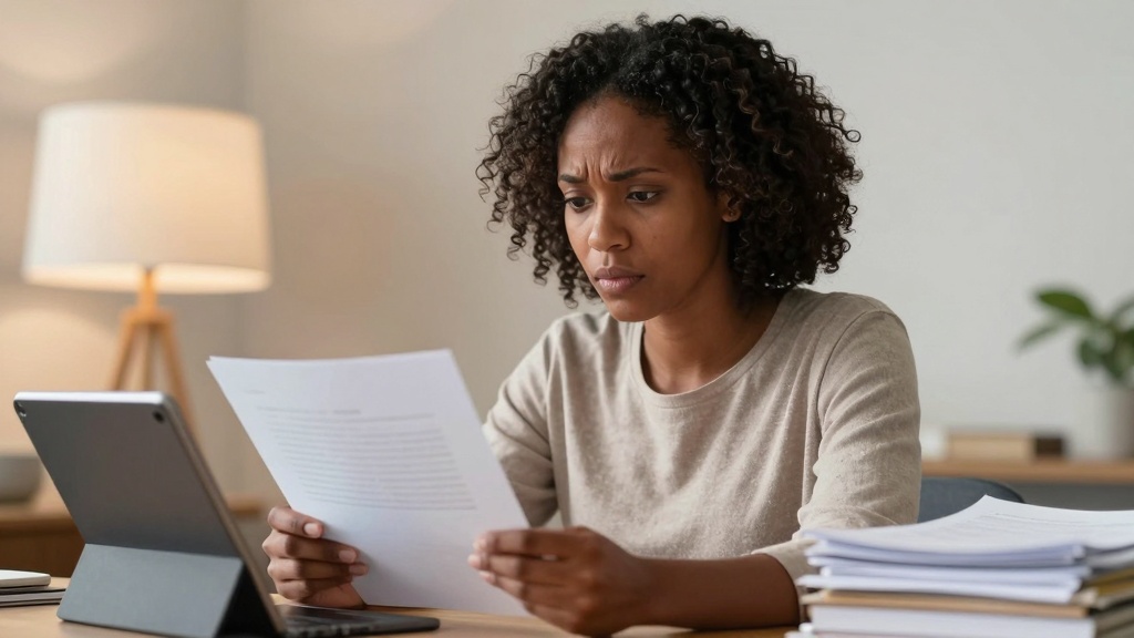 Tenant checking for mistakes in verification letter