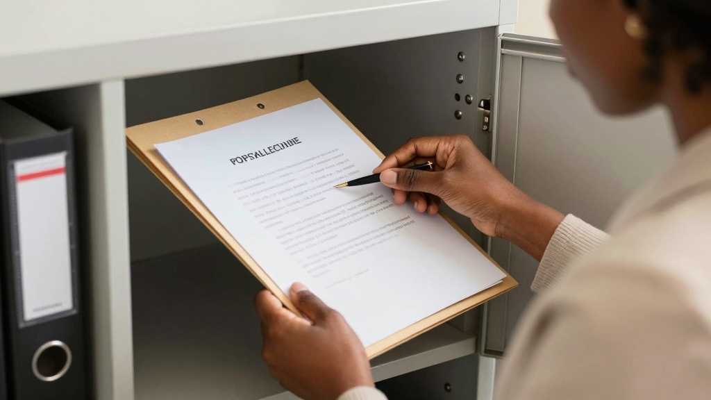 Lease addendum: storing signed rental documents