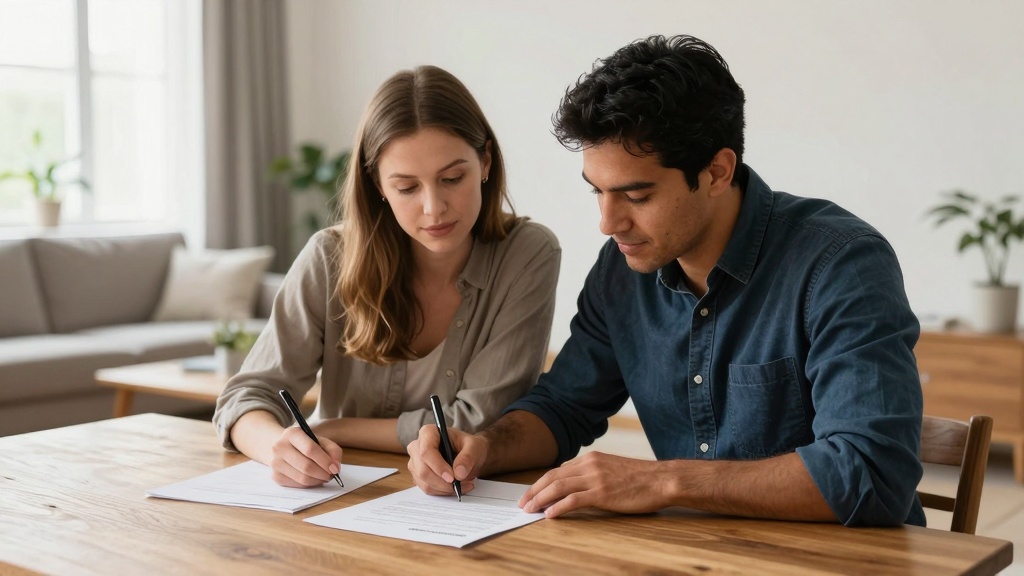 Lease Amendment: Landlord and tenant signing paperwork