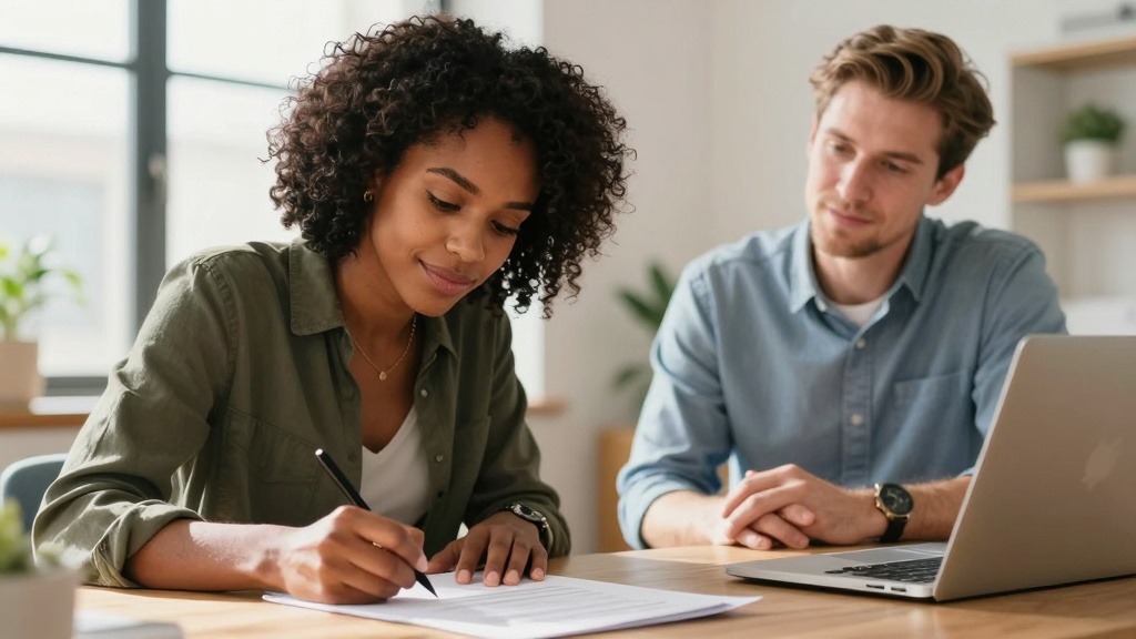 Signing lease extension agreement