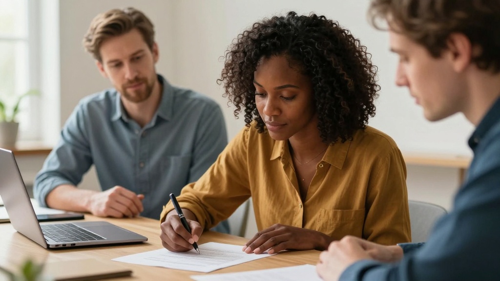 Signing lease termination agreement