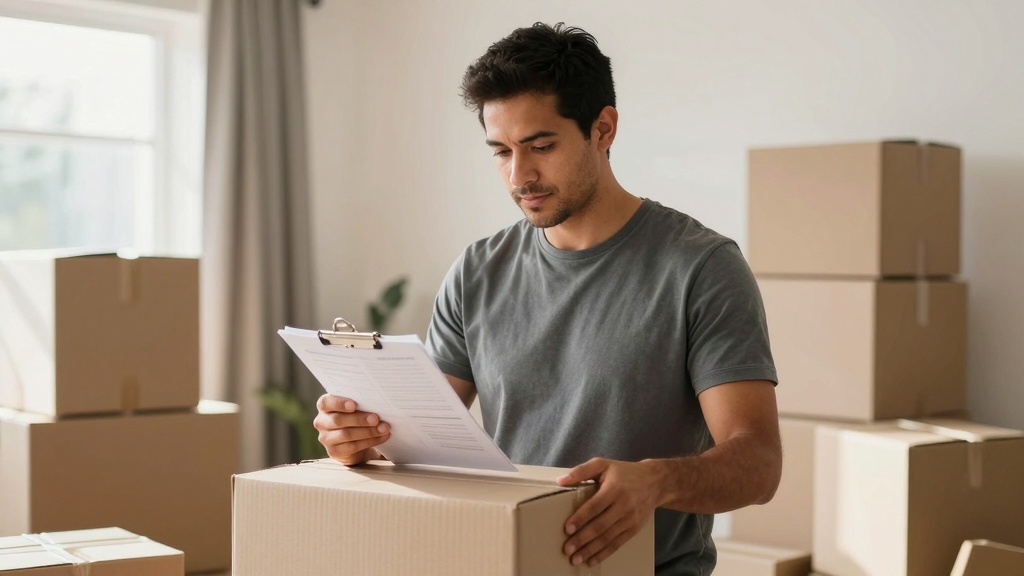 Tenant packing for move out after lease termination