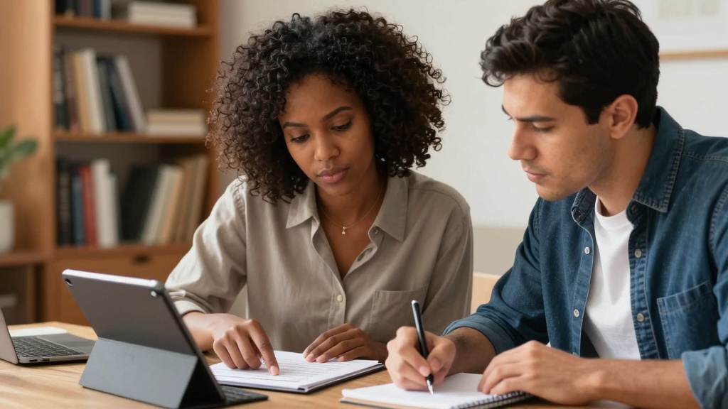 Business partners discussing loan versus equity classification