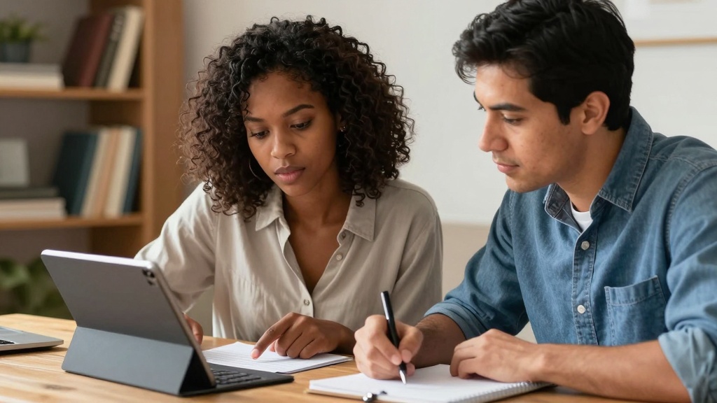 Business partners discussing loan versus equity classification