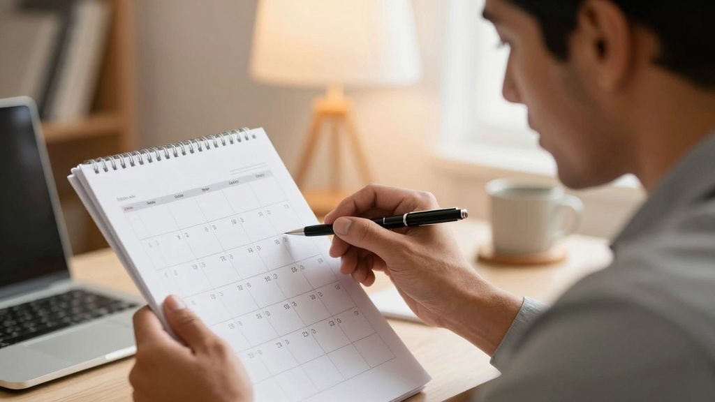 Business owner tracking LLC loan repayment schedule