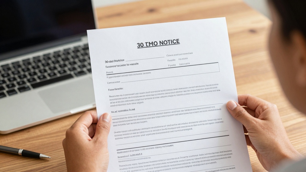 Landlord reviewing different types of Missouri eviction notices