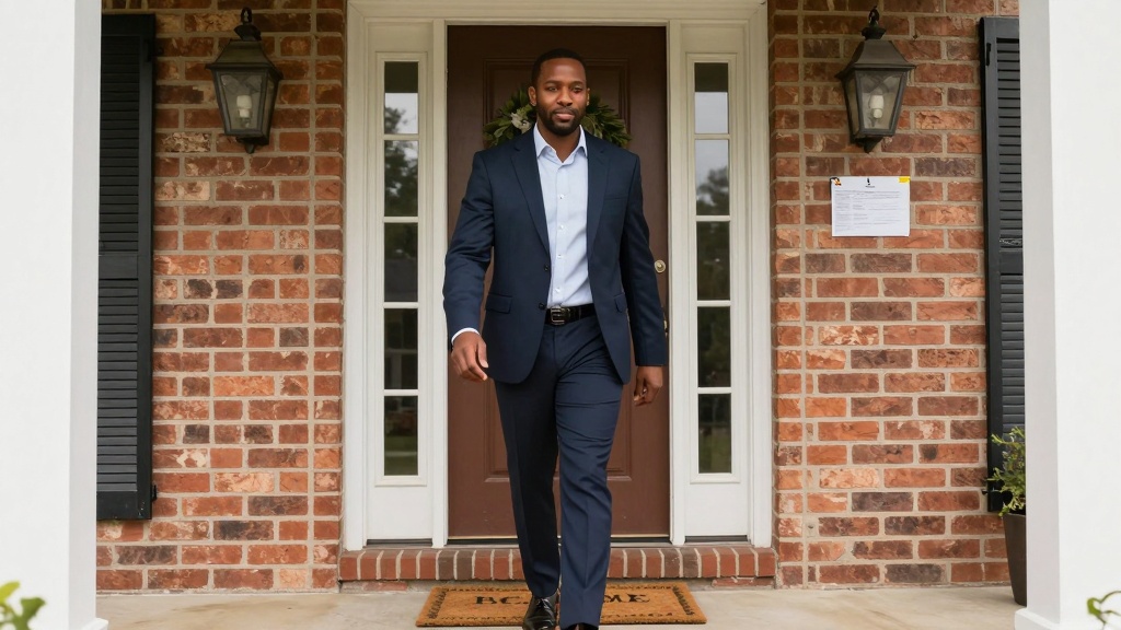 Landlord serving eviction notice by posting on door