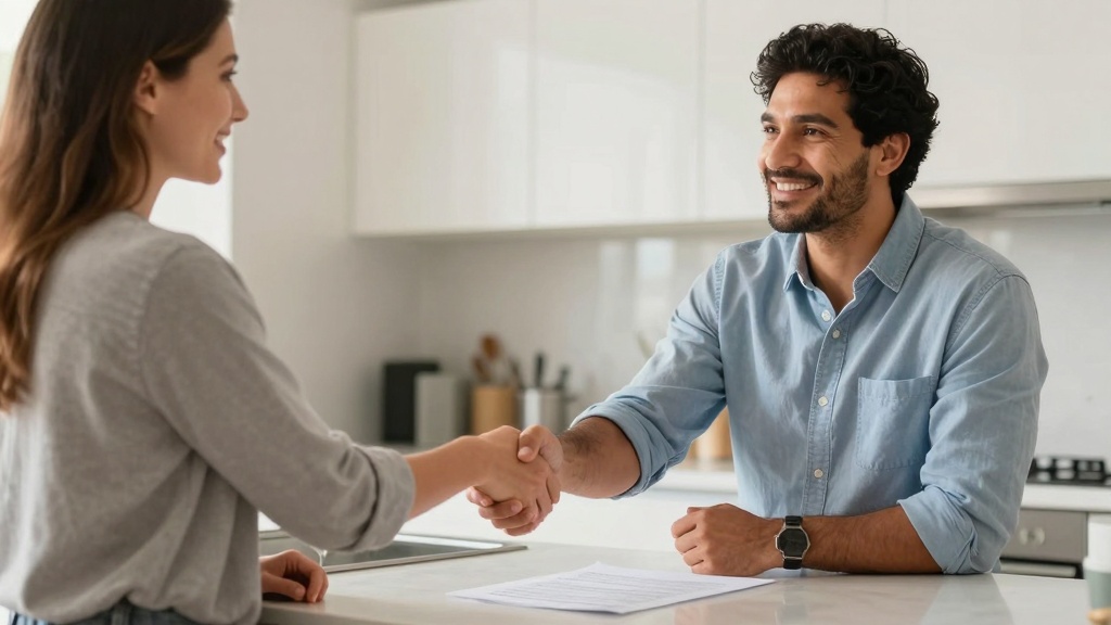 Month-to-month lease agreement: landlord and tenant meeting