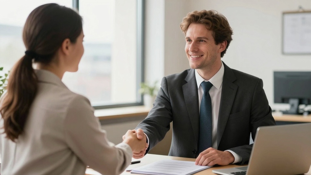Landlord finalizing eviction paperwork