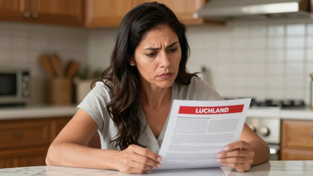 Tenant reviewing notice to pay rent or vacate