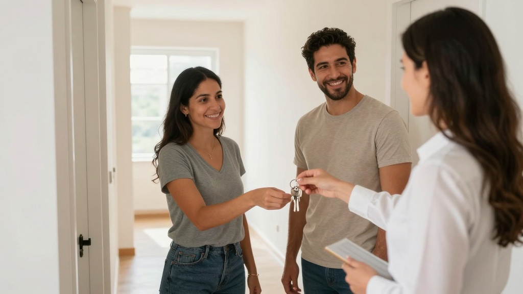 Tenant returning keys to landlord