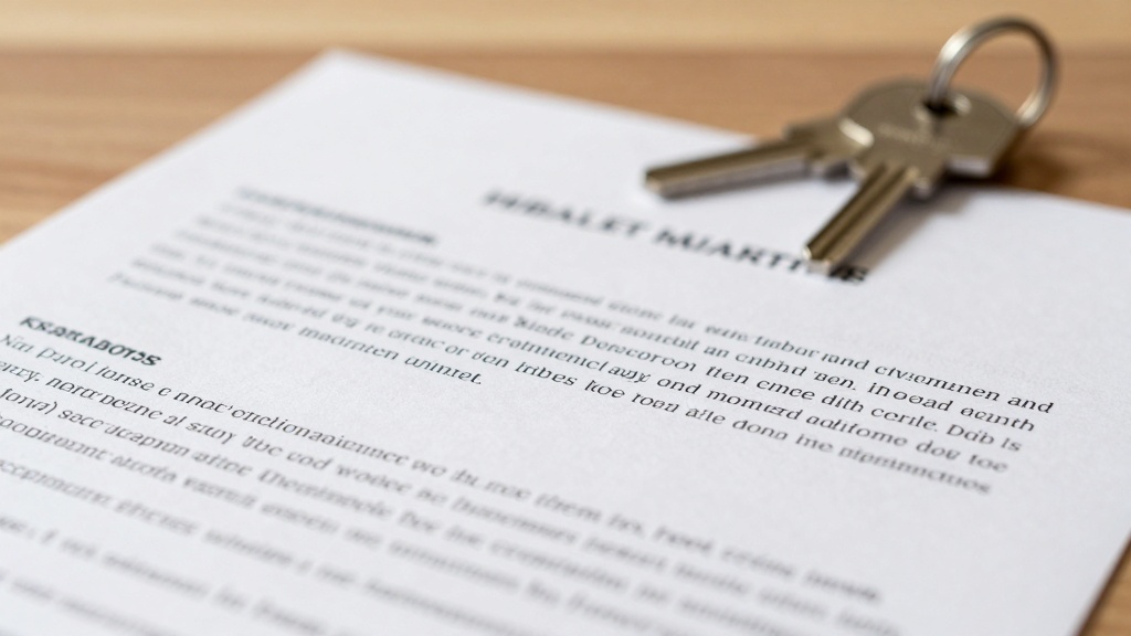 Notice to quit document and house keys