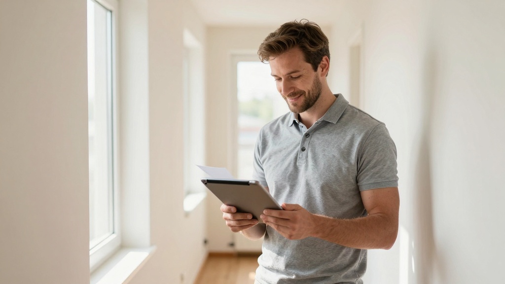 Online rental application: landlord finalizing tenant approval
