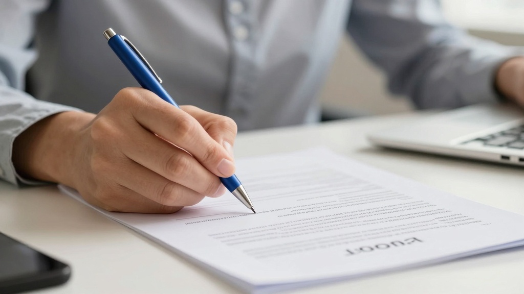 Signing a payment plan agreement