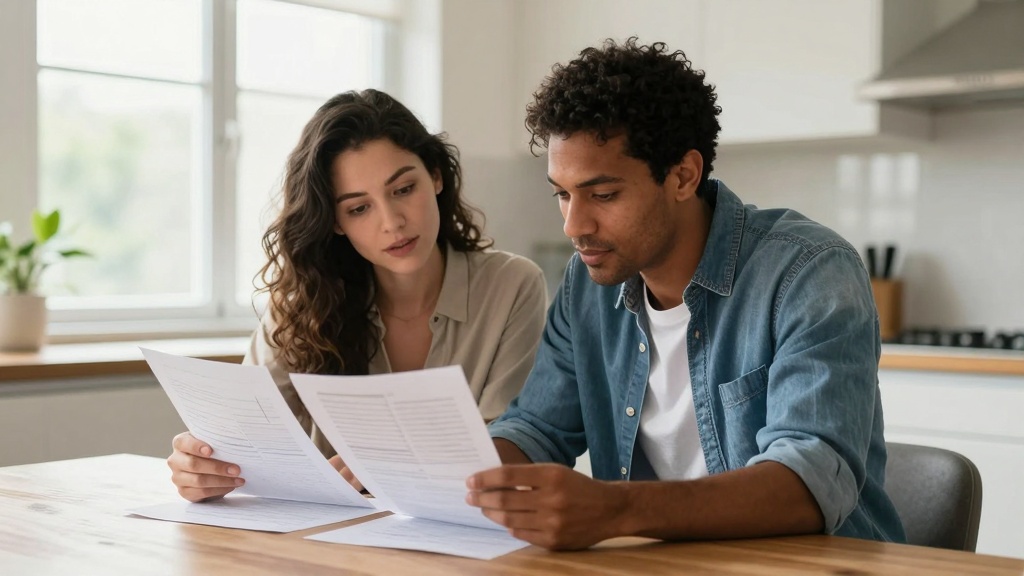 Personal loan: couple reviewing finances