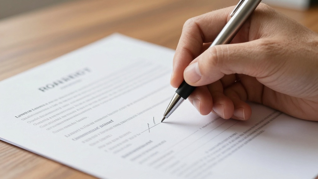 Personal loan types: signing documents