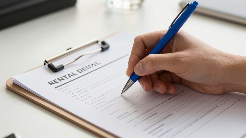 Rent application: filling out personal details